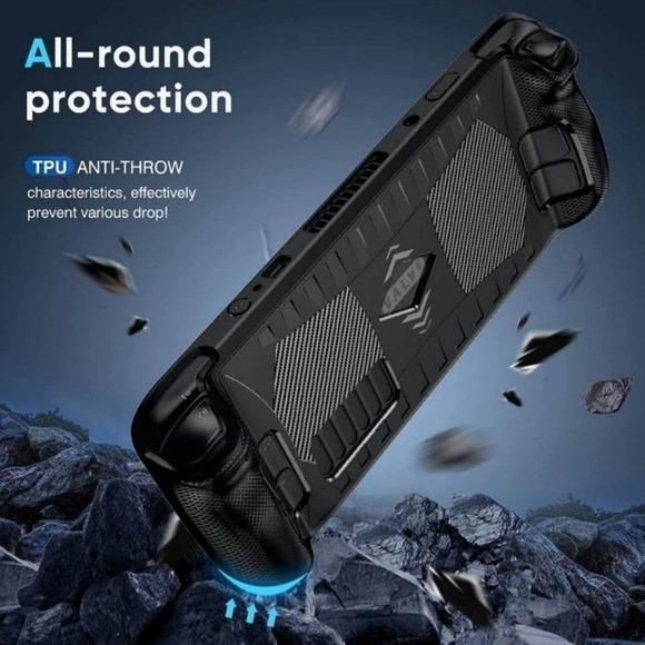 Steam Deck Case Stream Deck Case with Anti-Slip Particles, Compatible with Steam - Picture 4 of 5